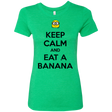 T-Shirts Envy / Small Keep Calm Banana Women's Triblend T-Shirt