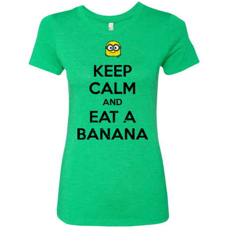 T-Shirts Envy / Small Keep Calm Banana Women's Triblend T-Shirt