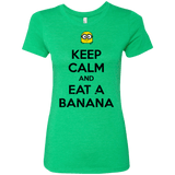 T-Shirts Envy / Small Keep Calm Banana Women's Triblend T-Shirt