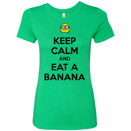 T-Shirts Envy / Small Keep Calm Banana Women's Triblend T-Shirt
