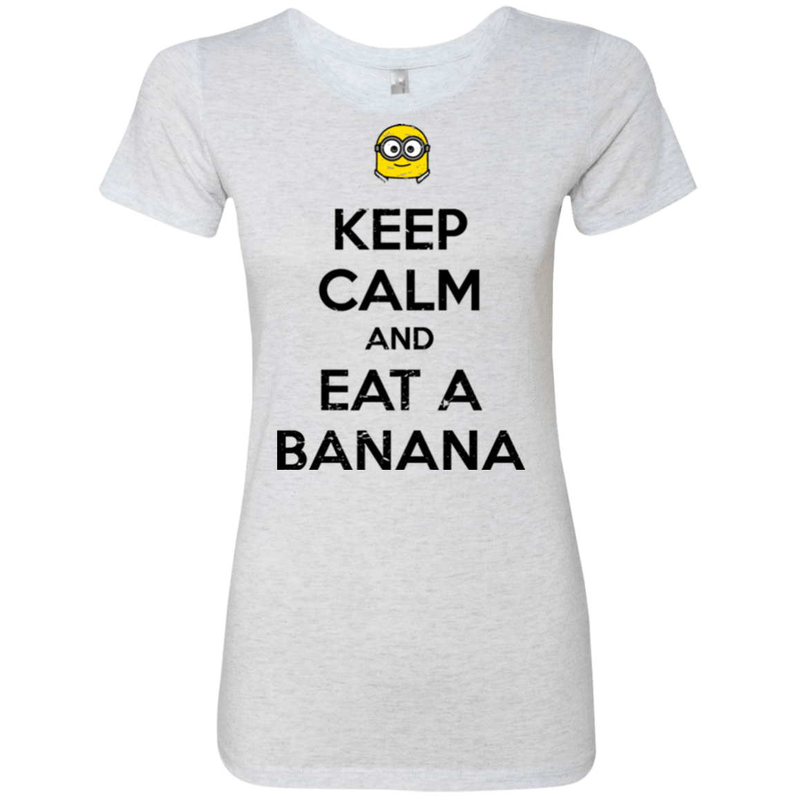 T-Shirts Heather White / Small Keep Calm Banana Women's Triblend T-Shirt