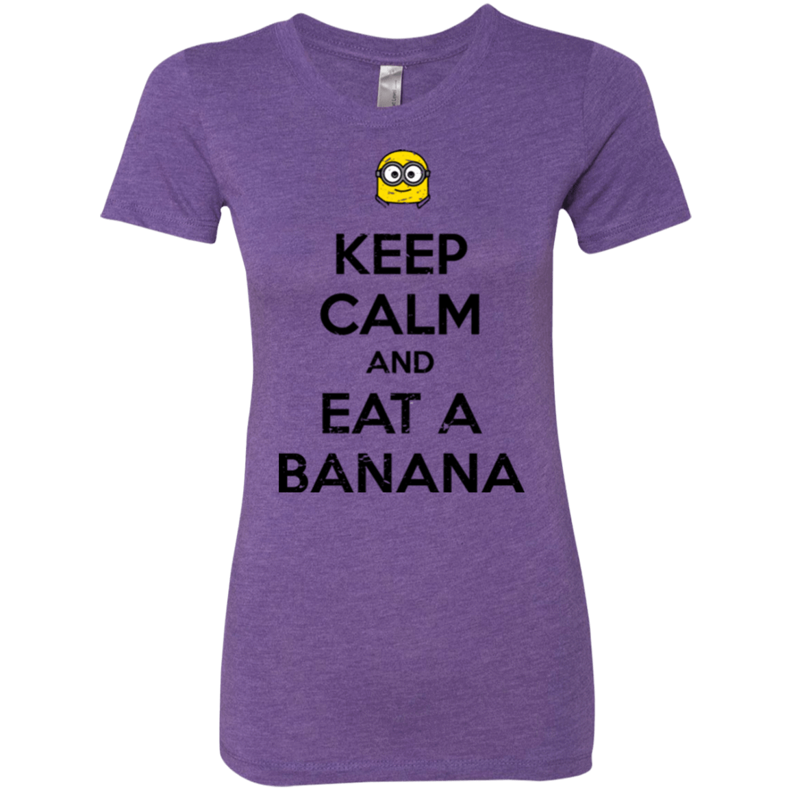 T-Shirts Purple Rush / Small Keep Calm Banana Women's Triblend T-Shirt