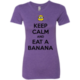 T-Shirts Purple Rush / Small Keep Calm Banana Women's Triblend T-Shirt