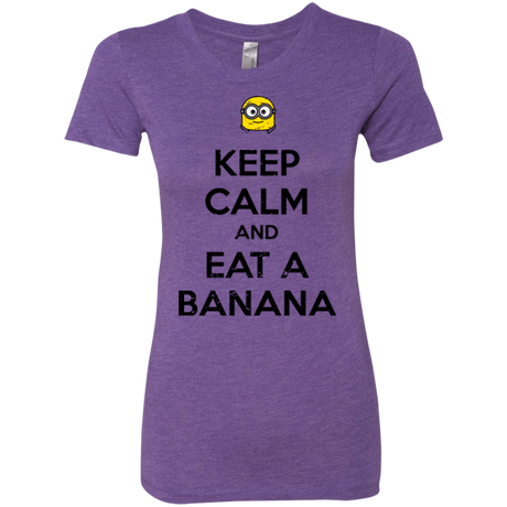 T-Shirts Purple Rush / Small Keep Calm Banana Women's Triblend T-Shirt