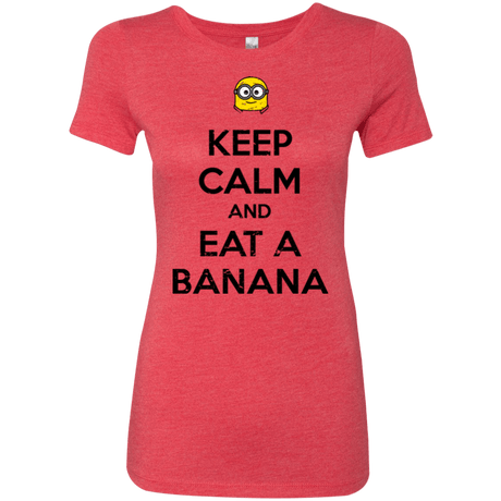 T-Shirts Vintage Red / Small Keep Calm Banana Women's Triblend T-Shirt