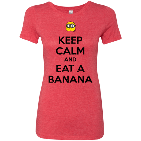 T-Shirts Vintage Red / Small Keep Calm Banana Women's Triblend T-Shirt