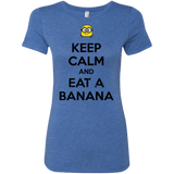 T-Shirts Vintage Royal / Small Keep Calm Banana Women's Triblend T-Shirt