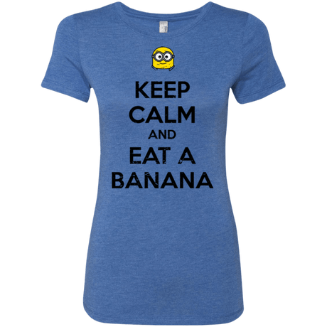 T-Shirts Vintage Royal / Small Keep Calm Banana Women's Triblend T-Shirt