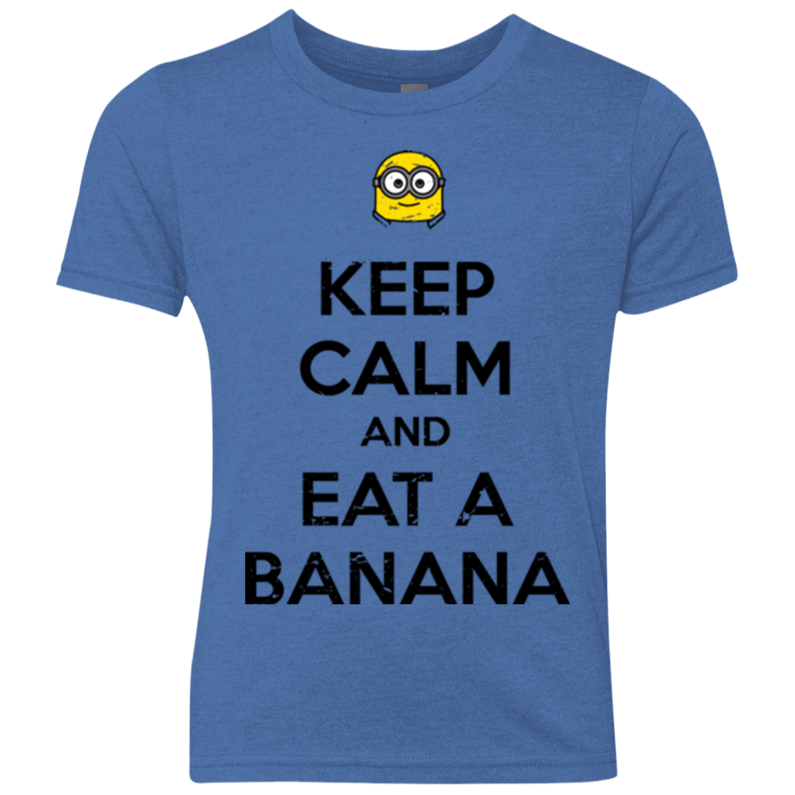 T-Shirts Vintage Royal / YXS Keep Calm Banana Youth Triblend T-Shirt