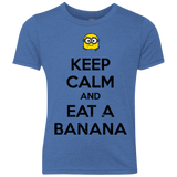 T-Shirts Vintage Royal / YXS Keep Calm Banana Youth Triblend T-Shirt