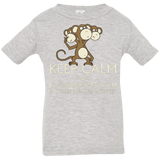 T-Shirts Heather / 6 Months Keep Calm & Look Behind You A Three Headed Monkey Infant Premium T-Shirt