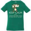 T-Shirts Kelly / 6 Months Keep Calm & Look Behind You A Three Headed Monkey Infant Premium T-Shirt