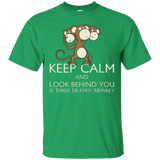 T-Shirts Irish Green / Small Keep Calm & Look Behind You A Three Headed Monkey T-Shirt