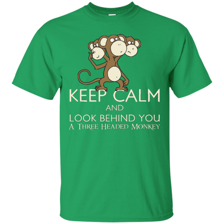 T-Shirts Irish Green / Small Keep Calm & Look Behind You A Three Headed Monkey T-Shirt