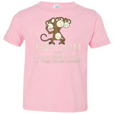 T-Shirts Pink / 2T Keep Calm & Look Behind You A Three Headed Monkey Toddler Premium T-Shirt