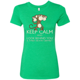 T-Shirts Envy / Small Keep Calm & Look Behind You A Three Headed Monkey Women's Triblend T-Shirt