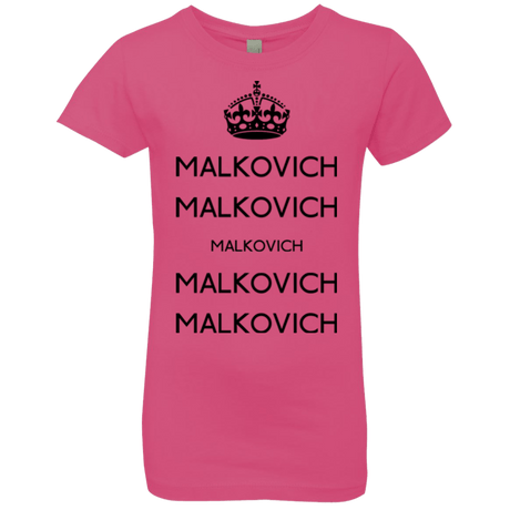T-Shirts Hot Pink / YXS Keep Calm Malkovich Girls Premium T-Shirt