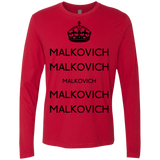 T-Shirts Red / Small Keep Calm Malkovich Men's Premium Long Sleeve