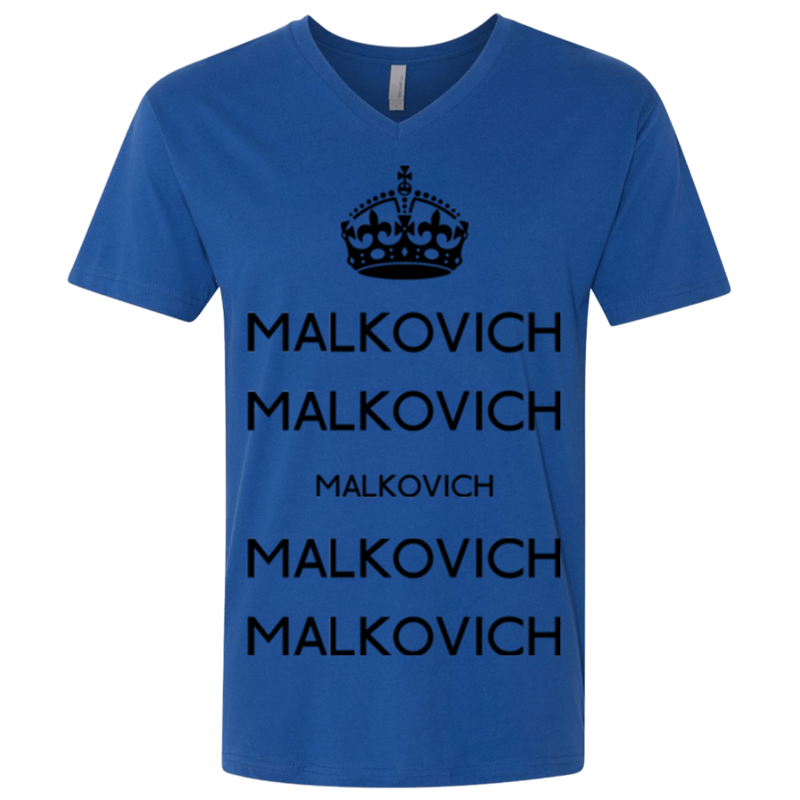 T-Shirts Royal / X-Small Keep Calm Malkovich Men's Premium V-Neck