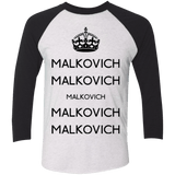 Keep Calm Malkovich Men's Triblend 3/4 Sleeve
