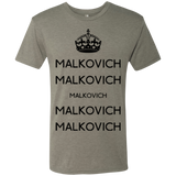 T-Shirts Venetian Grey / Small Keep Calm Malkovich Men's Triblend T-Shirt