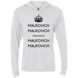 T-Shirts Heather White / X-Small Keep Calm Malkovich Triblend Long Sleeve Hoodie Tee