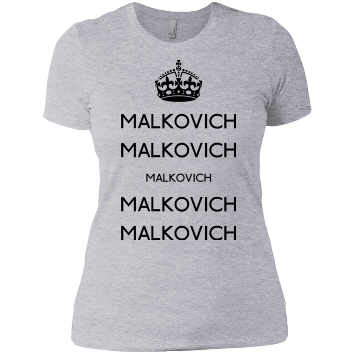T-Shirts Heather Grey / X-Small Keep Calm Malkovich Women's Premium T-Shirt