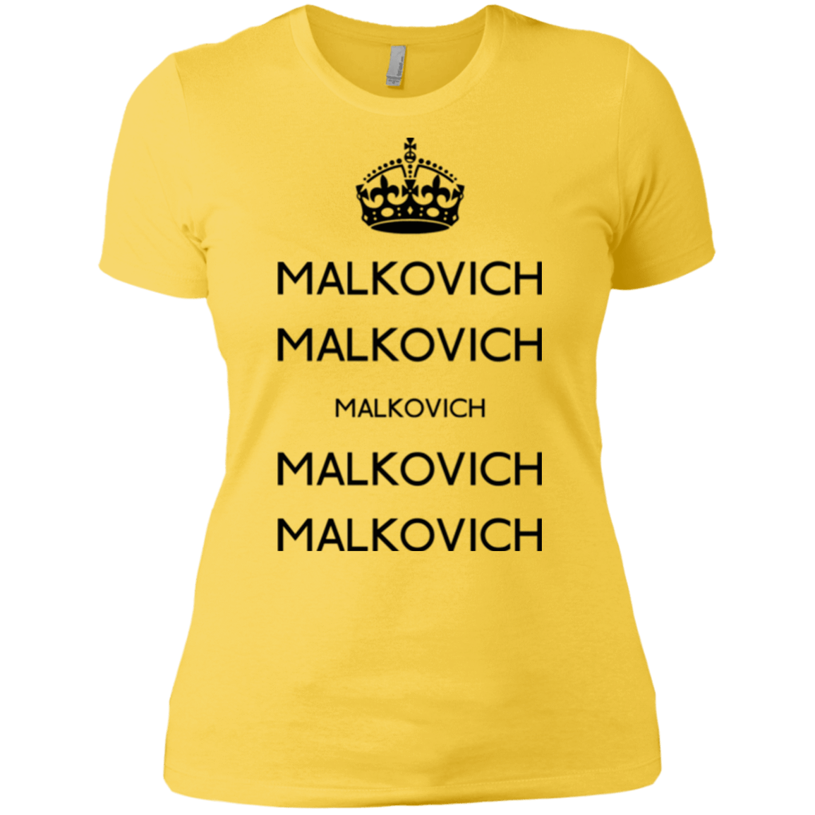T-Shirts Vibrant Yellow / X-Small Keep Calm Malkovich Women's Premium T-Shirt