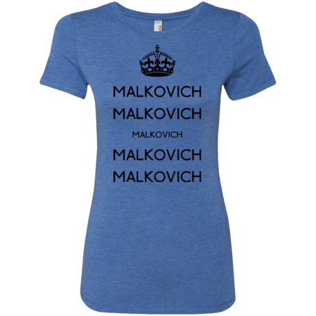 T-Shirts Vintage Royal / Small Keep Calm Malkovich Women's Triblend T-Shirt