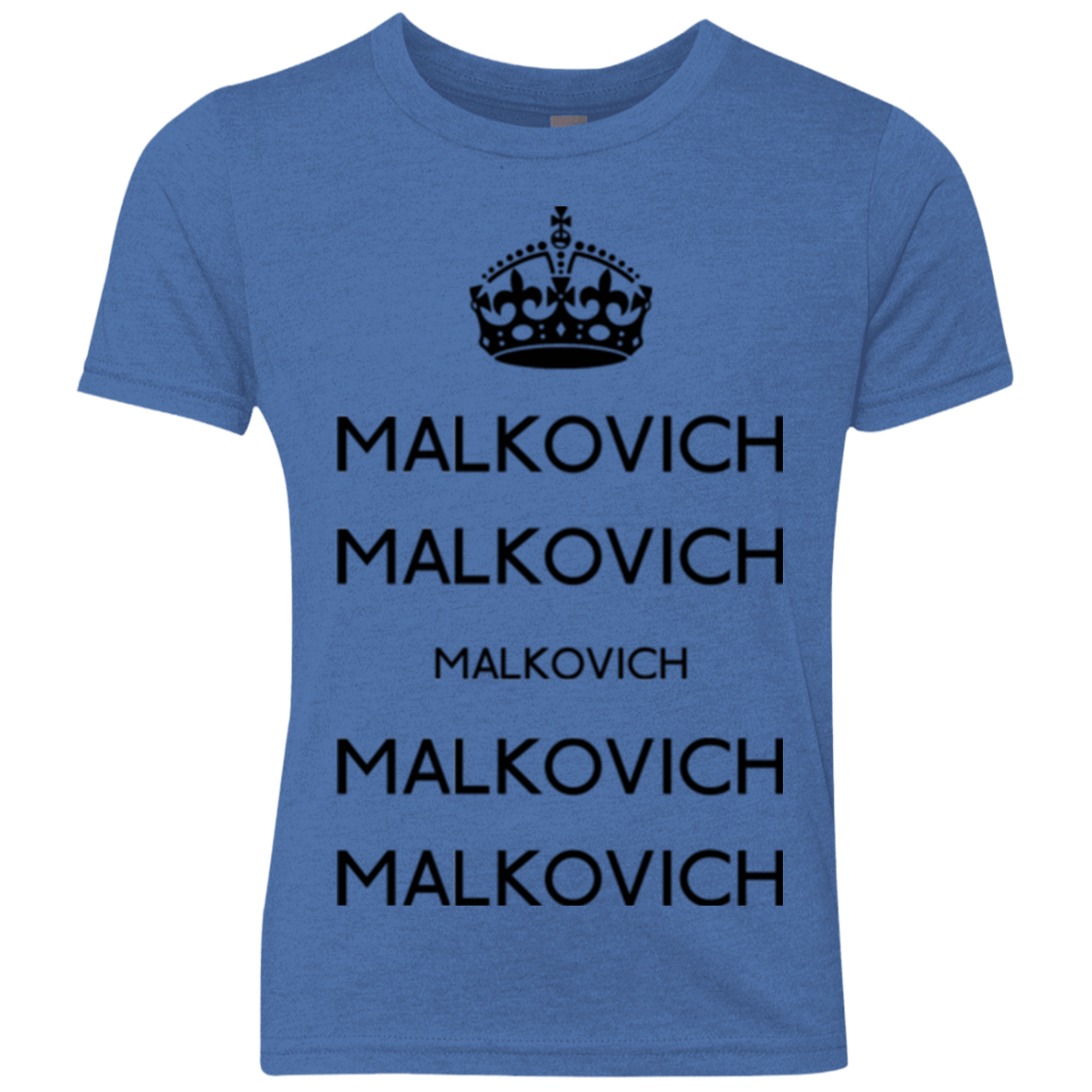 T-Shirts Vintage Royal / YXS Keep Calm Malkovich Youth Triblend T-Shirt