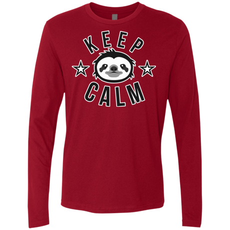 T-Shirts Cardinal / Small Keep Calm Men's Premium Long Sleeve