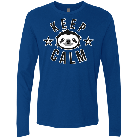 T-Shirts Royal / Small Keep Calm Men's Premium Long Sleeve