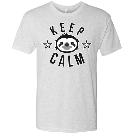 T-Shirts Heather White / Small Keep Calm Men's Triblend T-Shirt