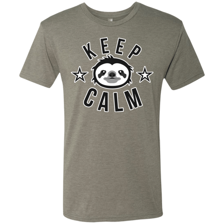 T-Shirts Venetian Grey / Small Keep Calm Men's Triblend T-Shirt
