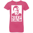 T-Shirts Hot Pink / YXS Keep Calm Mr. Wolf Girls Premium T-Shirt
