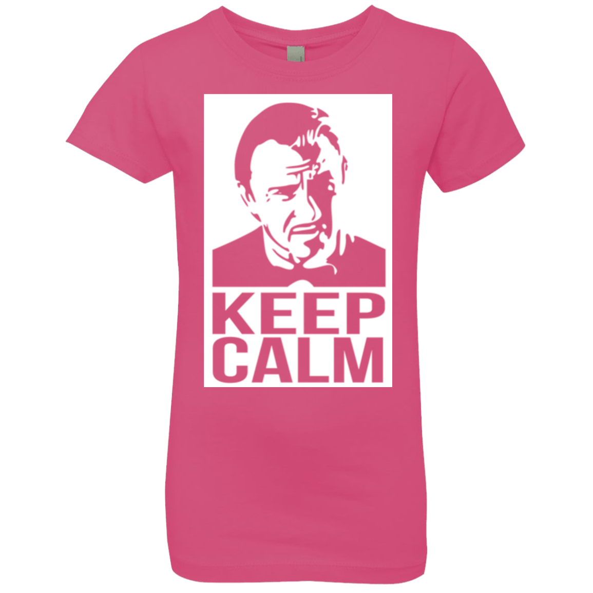 T-Shirts Hot Pink / YXS Keep Calm Mr. Wolf Girls Premium T-Shirt