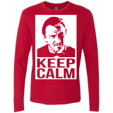 T-Shirts Red / Small Keep Calm Mr. Wolf Men's Premium Long Sleeve