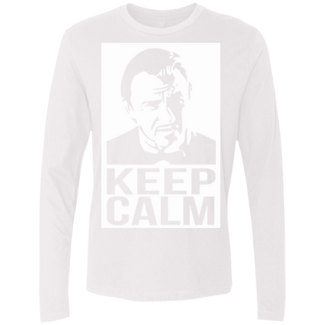 T-Shirts White / Small Keep Calm Mr. Wolf Men's Premium Long Sleeve