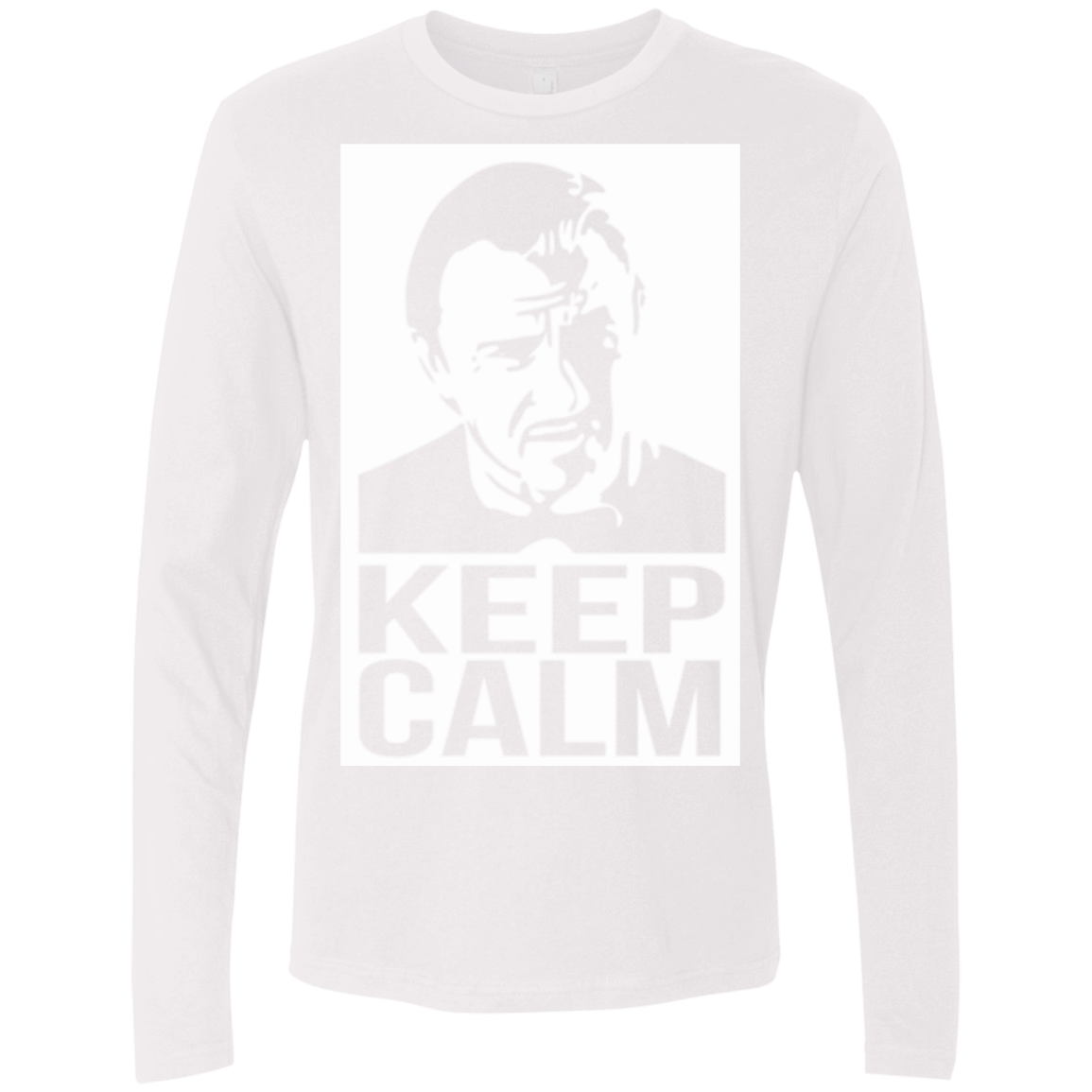 T-Shirts White / Small Keep Calm Mr. Wolf Men's Premium Long Sleeve