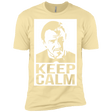 T-Shirts Banana Cream / X-Small Keep Calm Mr. Wolf Men's Premium T-Shirt