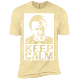 T-Shirts Banana Cream / X-Small Keep Calm Mr. Wolf Men's Premium T-Shirt