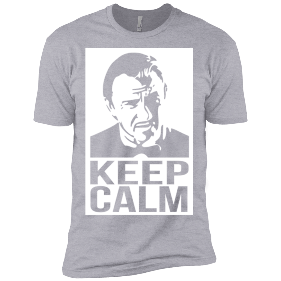 T-Shirts Heather Grey / X-Small Keep Calm Mr. Wolf Men's Premium T-Shirt