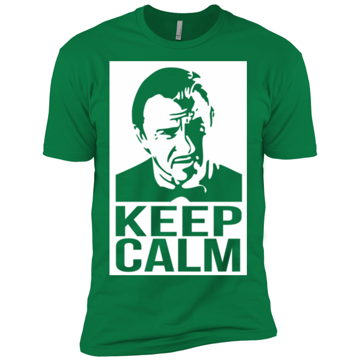 T-Shirts Kelly Green / X-Small Keep Calm Mr. Wolf Men's Premium T-Shirt