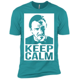 T-Shirts Tahiti Blue / X-Small Keep Calm Mr. Wolf Men's Premium T-Shirt