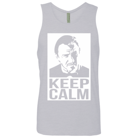 T-Shirts Heather Grey / Small Keep Calm Mr. Wolf Men's Premium Tank Top