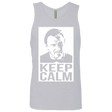 T-Shirts Heather Grey / Small Keep Calm Mr. Wolf Men's Premium Tank Top