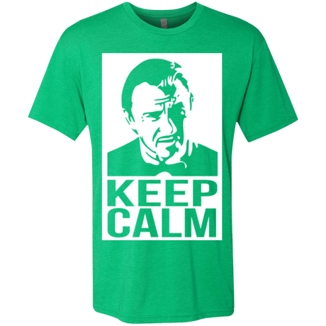 T-Shirts Envy / Small Keep Calm Mr. Wolf Men's Triblend T-Shirt