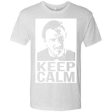 T-Shirts Heather White / Small Keep Calm Mr. Wolf Men's Triblend T-Shirt