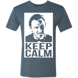 T-Shirts Indigo / Small Keep Calm Mr. Wolf Men's Triblend T-Shirt