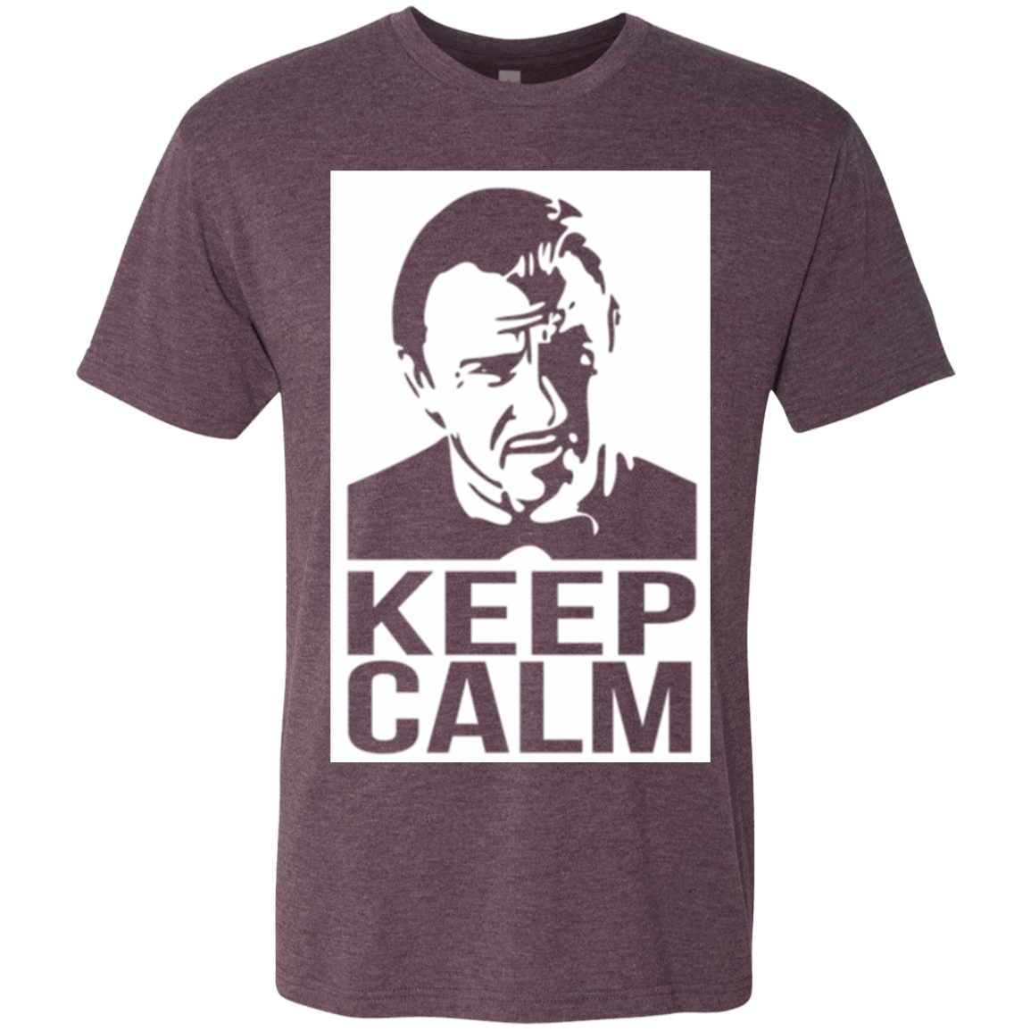 T-Shirts Vintage Purple / Small Keep Calm Mr. Wolf Men's Triblend T-Shirt